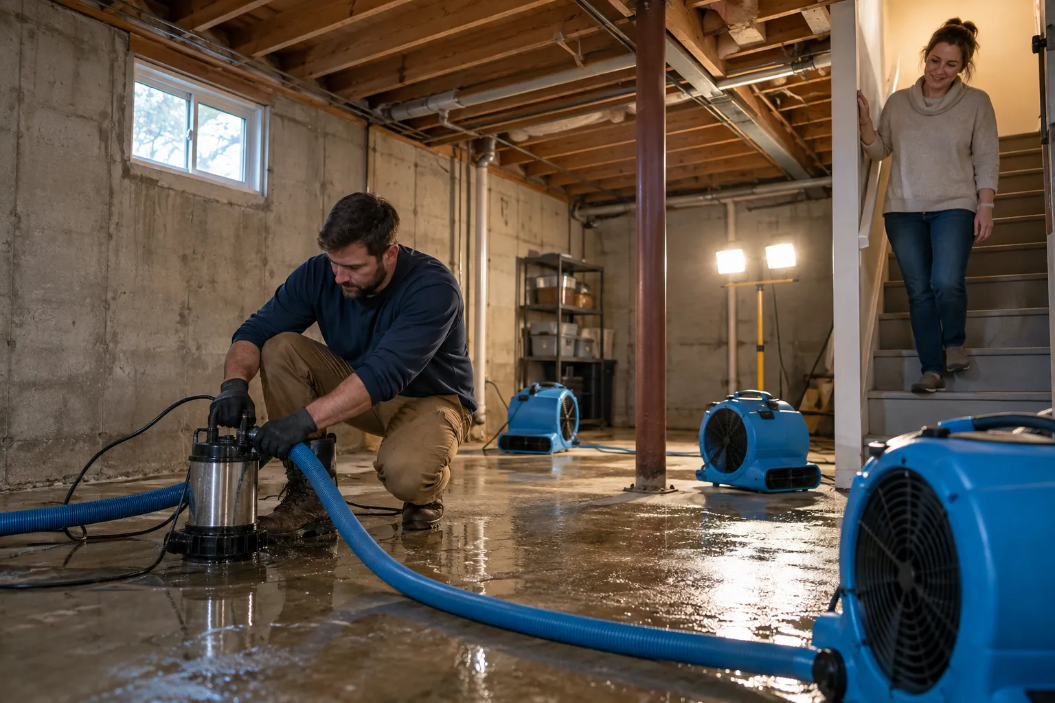 Flooded Basement Cleanup in Austin, TX