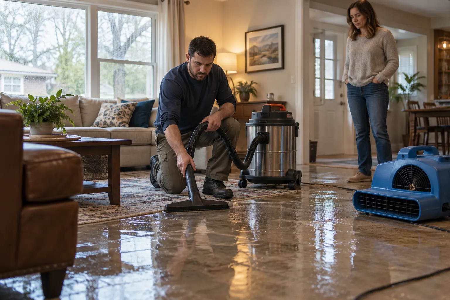 Water Extraction & Structural Drying in Austin, TX